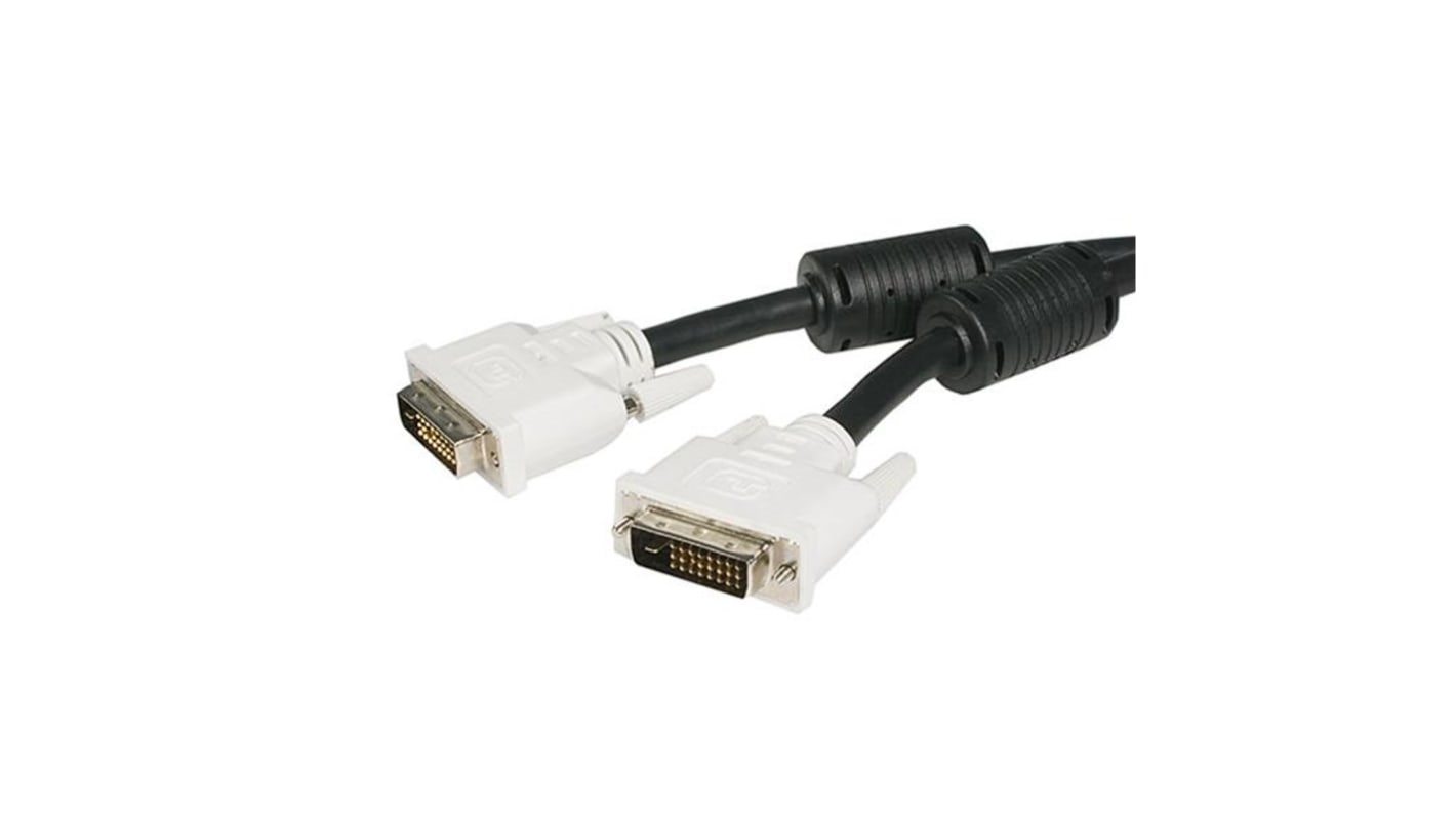 Cable DVI StarTech.com de color Negro, con. A: DVI-D Dual Link macho, con. B: DVI-D Dual Link macho, long. 2m