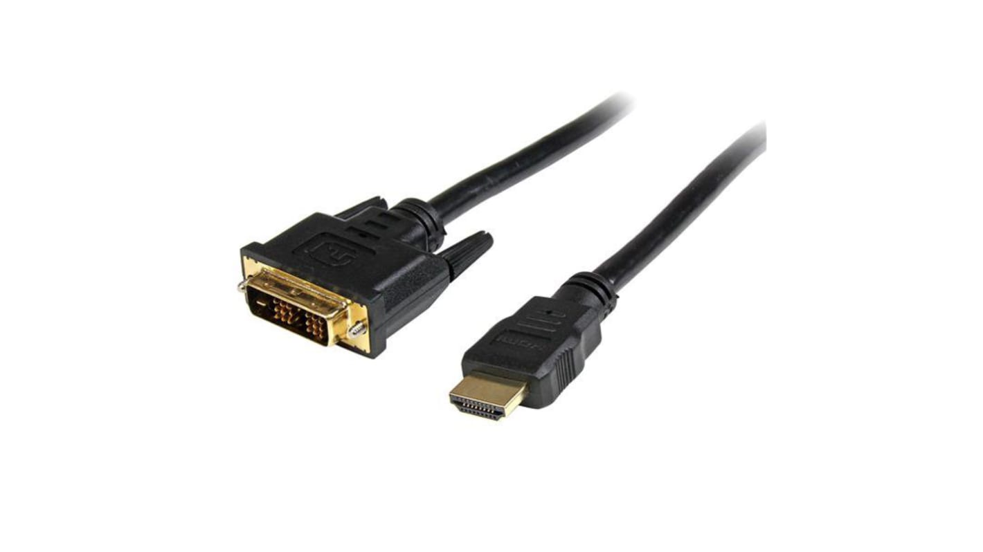 StarTech.com HDMI-Kabel A HDMI Stecker B DVI-D Single Link Stecker Hohe Geschwindigkeit 1920 x 1200 max., 3m, Schwarz