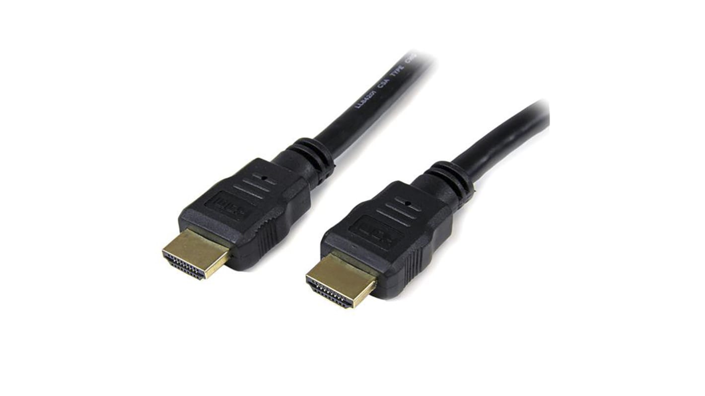 StarTech.com HDMI-Kabel A HDMI Stecker B HDMI Stecker Hohe Geschwindigkeit 4K @ 30Hz max., 1m, Schwarz