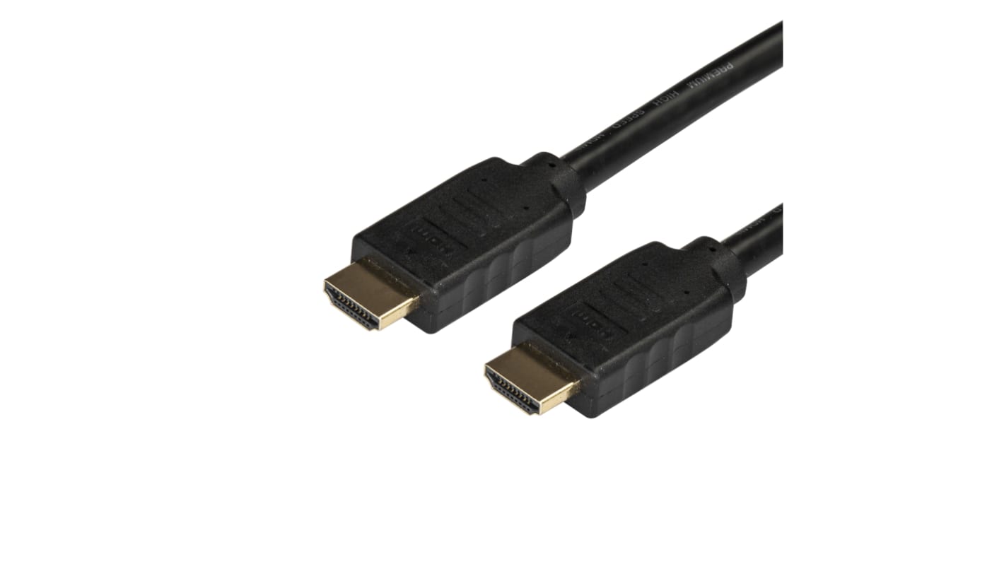 StarTech.com HDMI-Kabel A HDMI Stecker B HDMI Stecker Premium-Hochgeschwindigkeit 4K @ 60Hz max., 5m, Schwarz