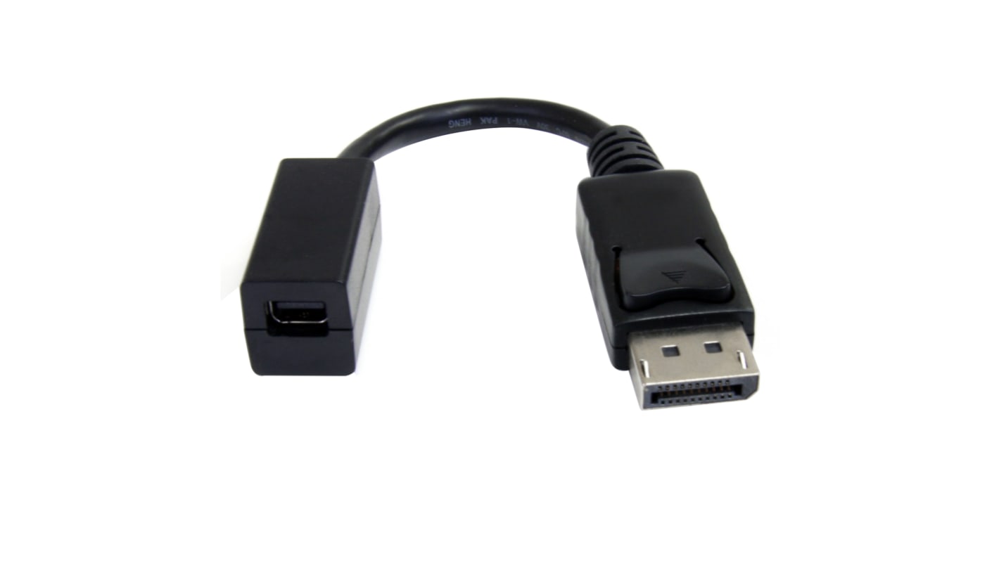 Kabel DisplayPort długość 150mm DisplayPort na Mini DisplayPort B: Złącze DP (Display Port) Mini męskie A: Display Port