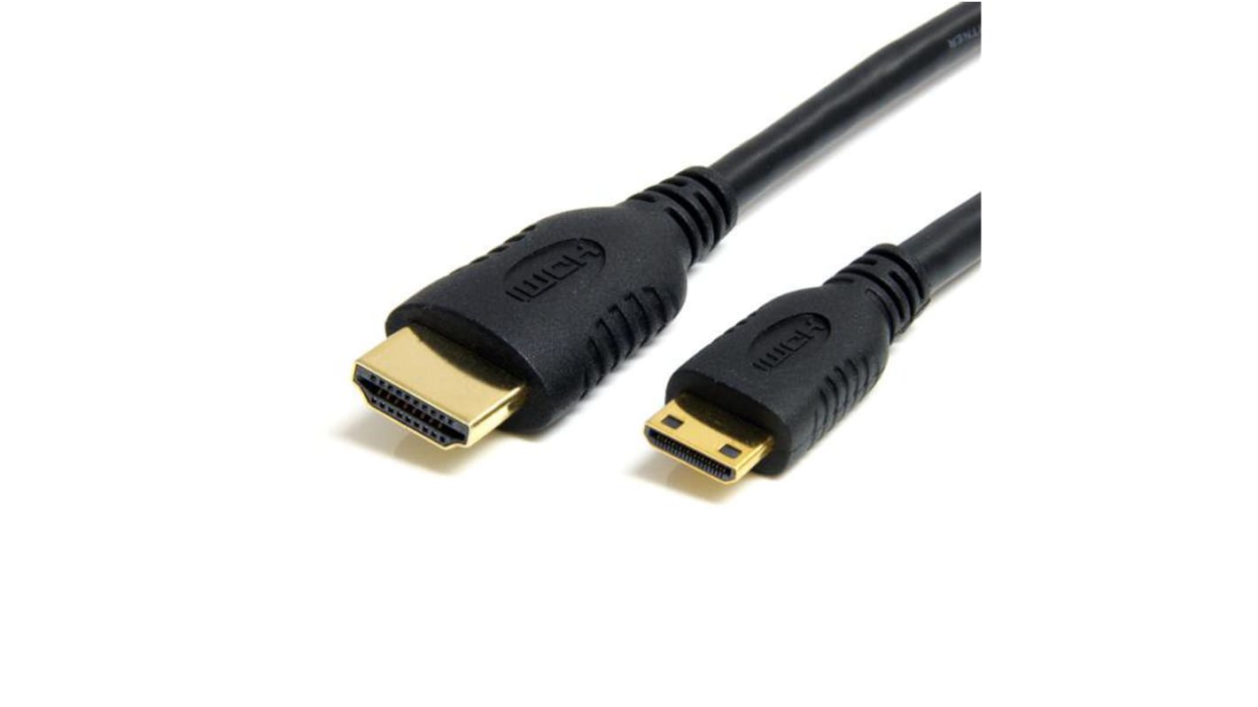 StarTech.com Sort kabel , 1.8m