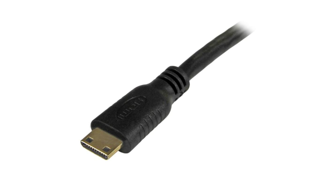 StarTech.com HDMI-Kabel A HDMI Stecker B HDMI Stecker Hohe Geschwindigkeit 4K @ 30Hz max., 1m, Schwarz
