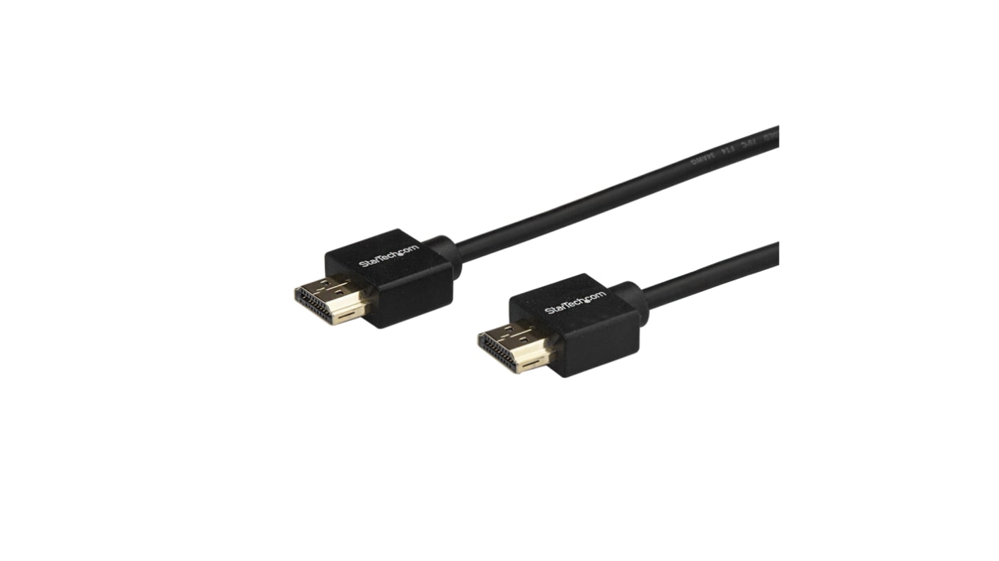 StarTech.com HDMI-Kabel A HDMI Stecker B HDMI Stecker Premium-Hochgeschwindigkeit 4K @ 60Hz max., 2m, Schwarz