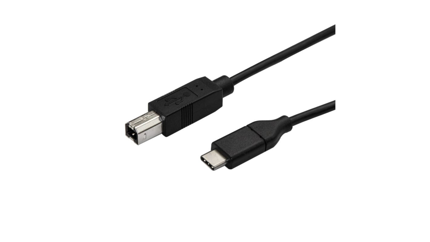 StarTech.com USB 2.0 Cable, Male USB C to Male USB B Cable, 3m