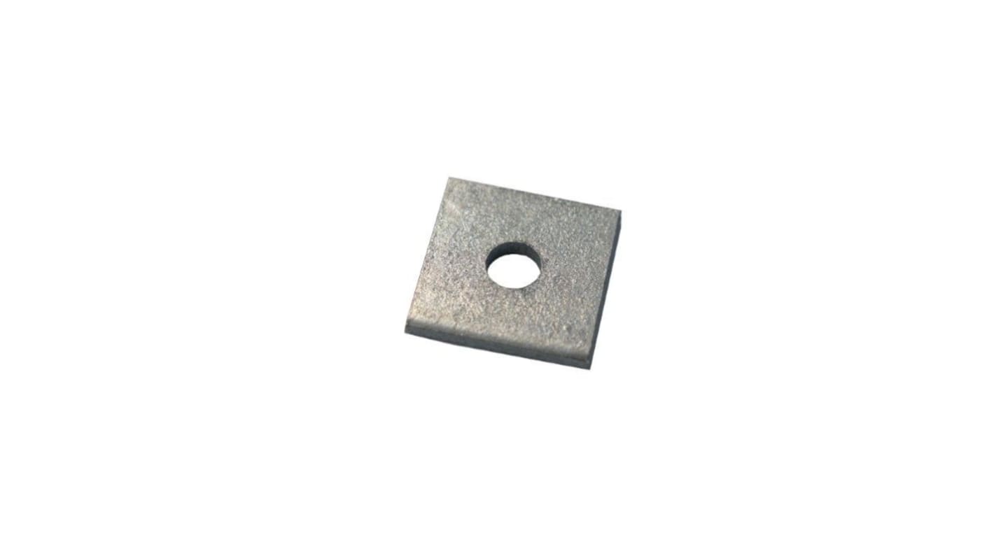 Square Bracket 1 Hole, 8mm Holes, M6 x 40 x 3mm