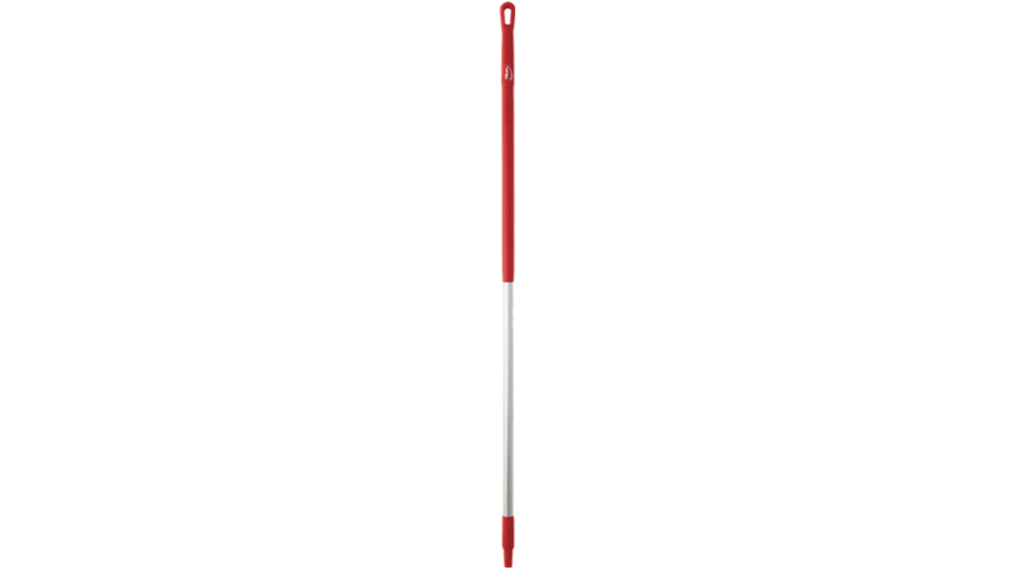 Mango de escoba Vikan, color Rojo, long. 1.51m, Ø 31mm, para usar con Escobas Vikan, escobillas de goma Vikan