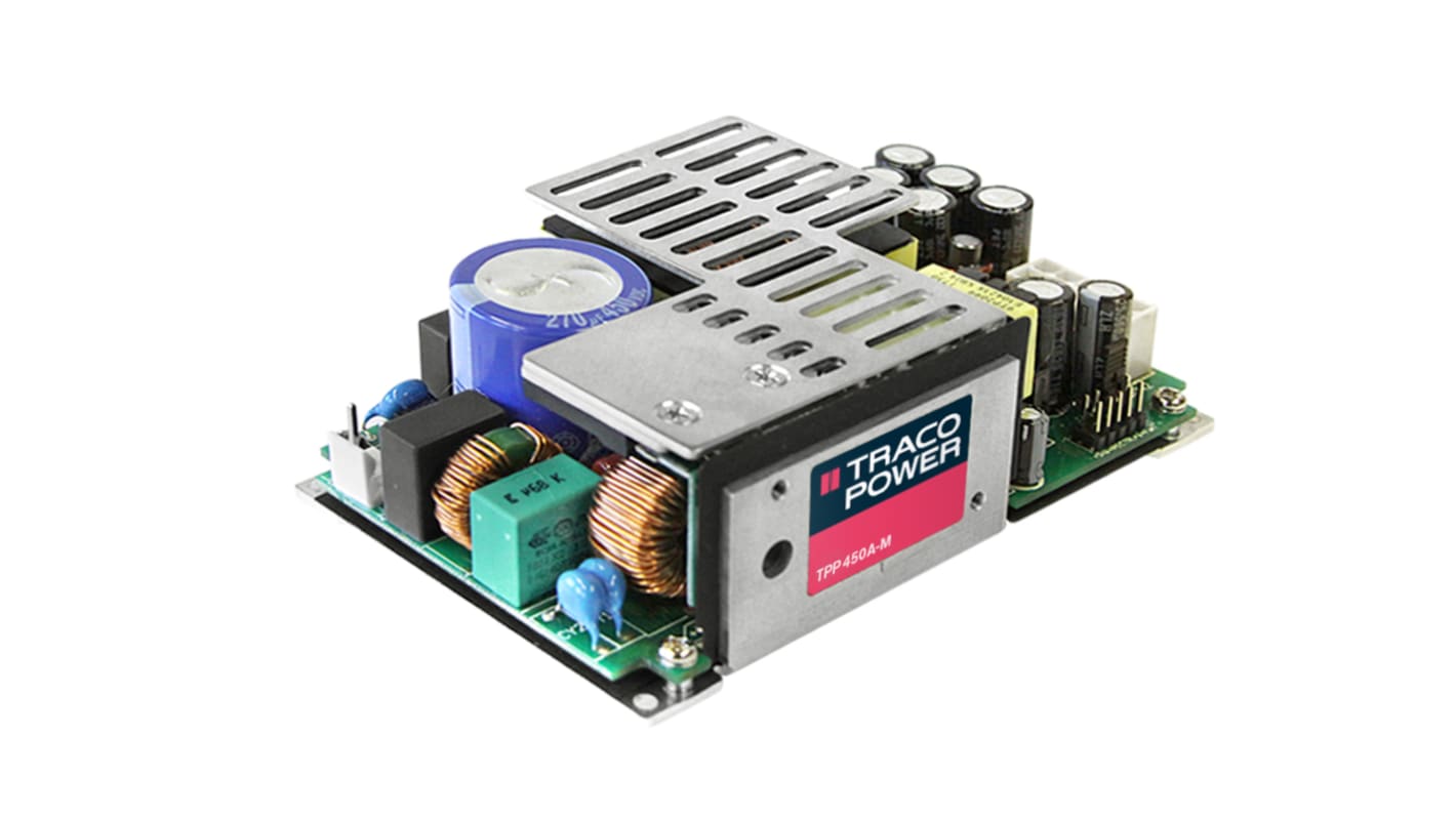 TRACOPOWER Switching Power Supply, TPP 450-148A-M, 48V dc, 6.65A, 450W, 1 Output, 120 → 370 V dc, 85 →