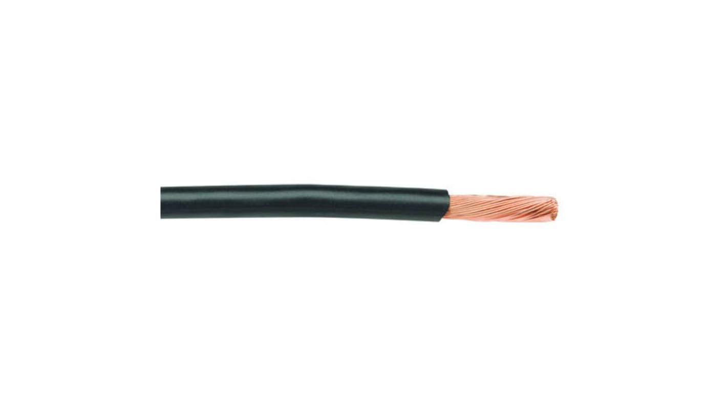 Alpha Wire Einzeladerleitung 0.06 mm², 30 AWG 30m Schwarz PTFE isoliert Ø 0.81mm 7/0,10 mm Litzen UL1213