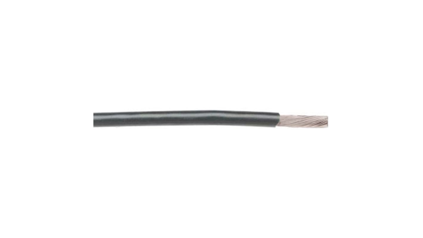 Alpha Wire Einzeladerleitung 0.14 mm², 26 AWG 30m Grau PTFE isoliert Ø 0.99mm 7/0,16 mm Litzen UL1213