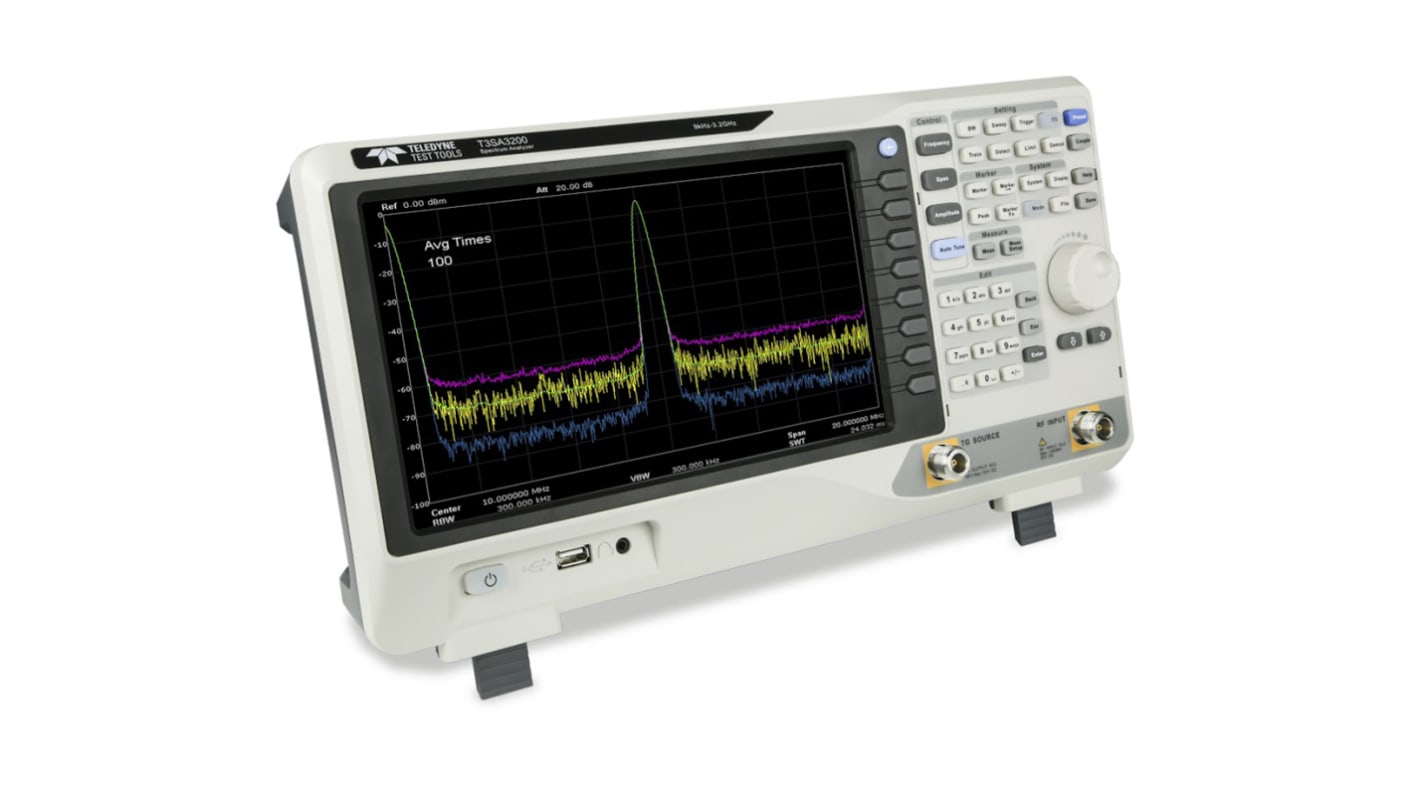 Analyseur de spectre de table Teledyne LeCroy T3SA3000 9 kHz → 2.1 GHz, 1 voies