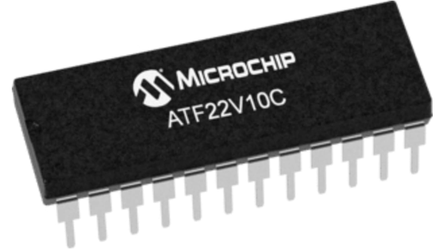 Microchip SPLD (Simple Programmable Logic Device) ATF22V10C 500 Gates 10 Makrozellen 22 I/O 5ns CMOS 24-Pin PDIP