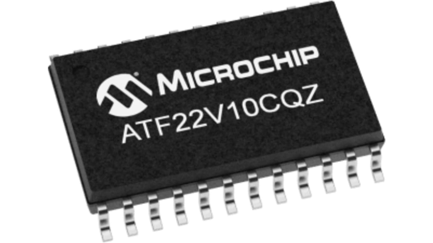 ATF22V10CQZ-20XU, SPLD Simple programmerbar logisk enhed, ATF22V10CQZ, 10 Macro Cells, 22 I/O, ISP, 12ns, CMOS, 24 Ben,