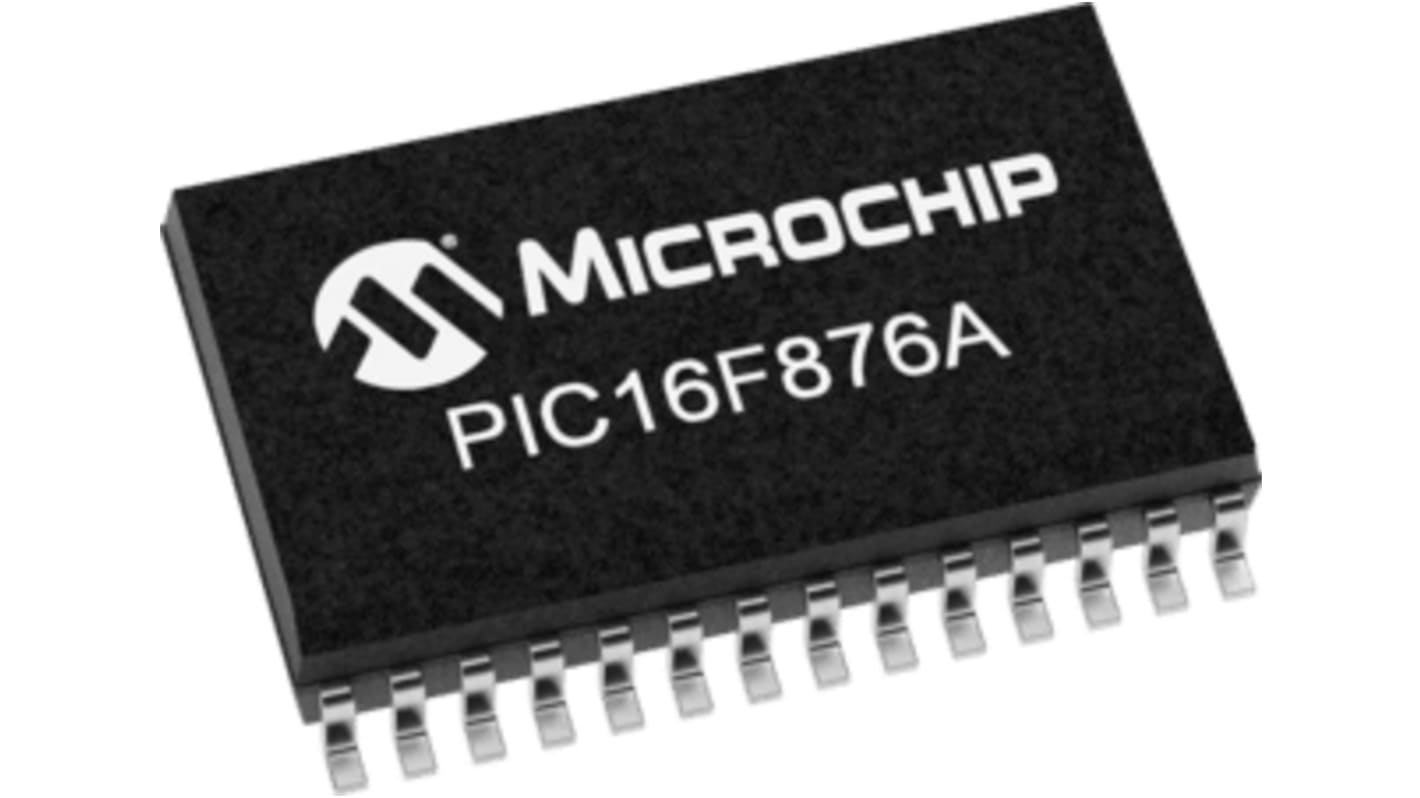 Microchip PIC16LF876A-I/SO, 8bit PIC Microcontroller, PIC16LF, 20MHz, 14.3 kB Flash, 28-Pin SOIC