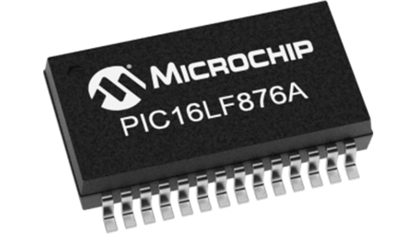 Microcontrôleur, 8bit, 368 B RAM, 14,3 Ko, 20MHz, SOIC 28, série PIC16LF