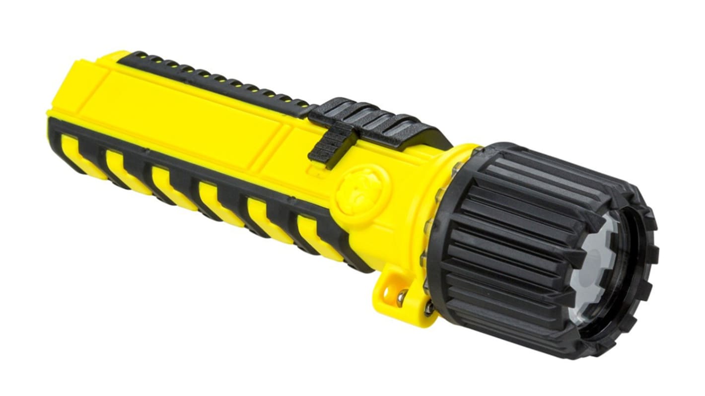 RS PRO LED Torch Black, Yellow 235 lm, 172 mm