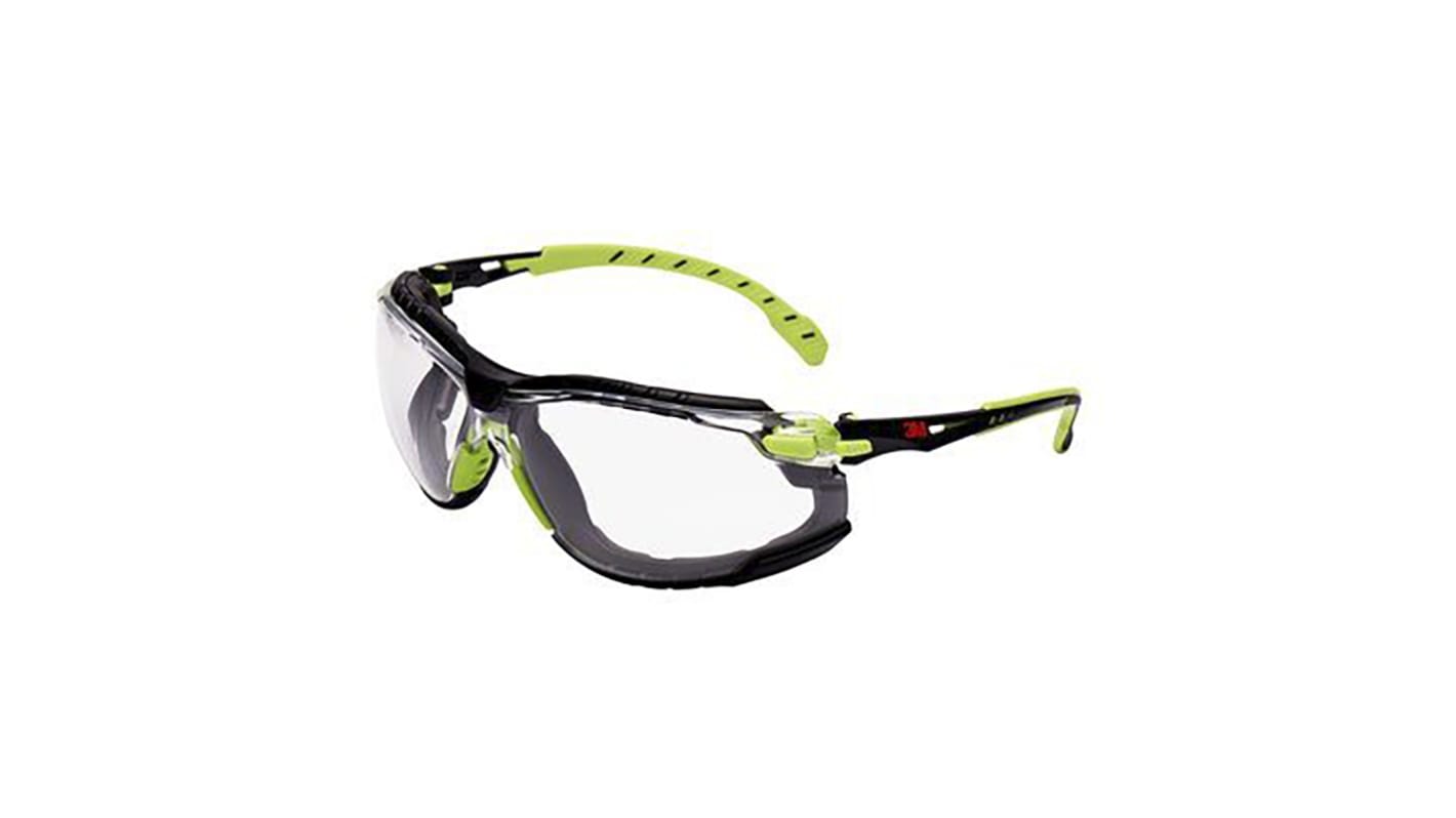 Lunettes de protection 3M Solus™ 1000 Incolore Polycarbonate antibuée, Résistant aux rayures, protection UV 400