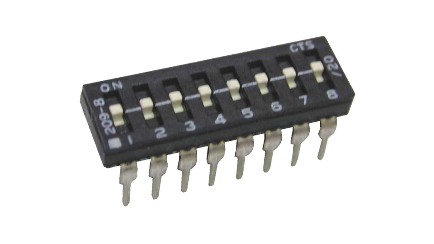 CTS 2 Way Through Hole DIP Switch SPST