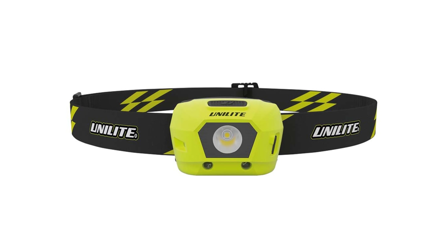 Linterna frontal Unilite HL-4R, 275 lm, alcance 95 m, recargable, batería Li-Po, IPX6