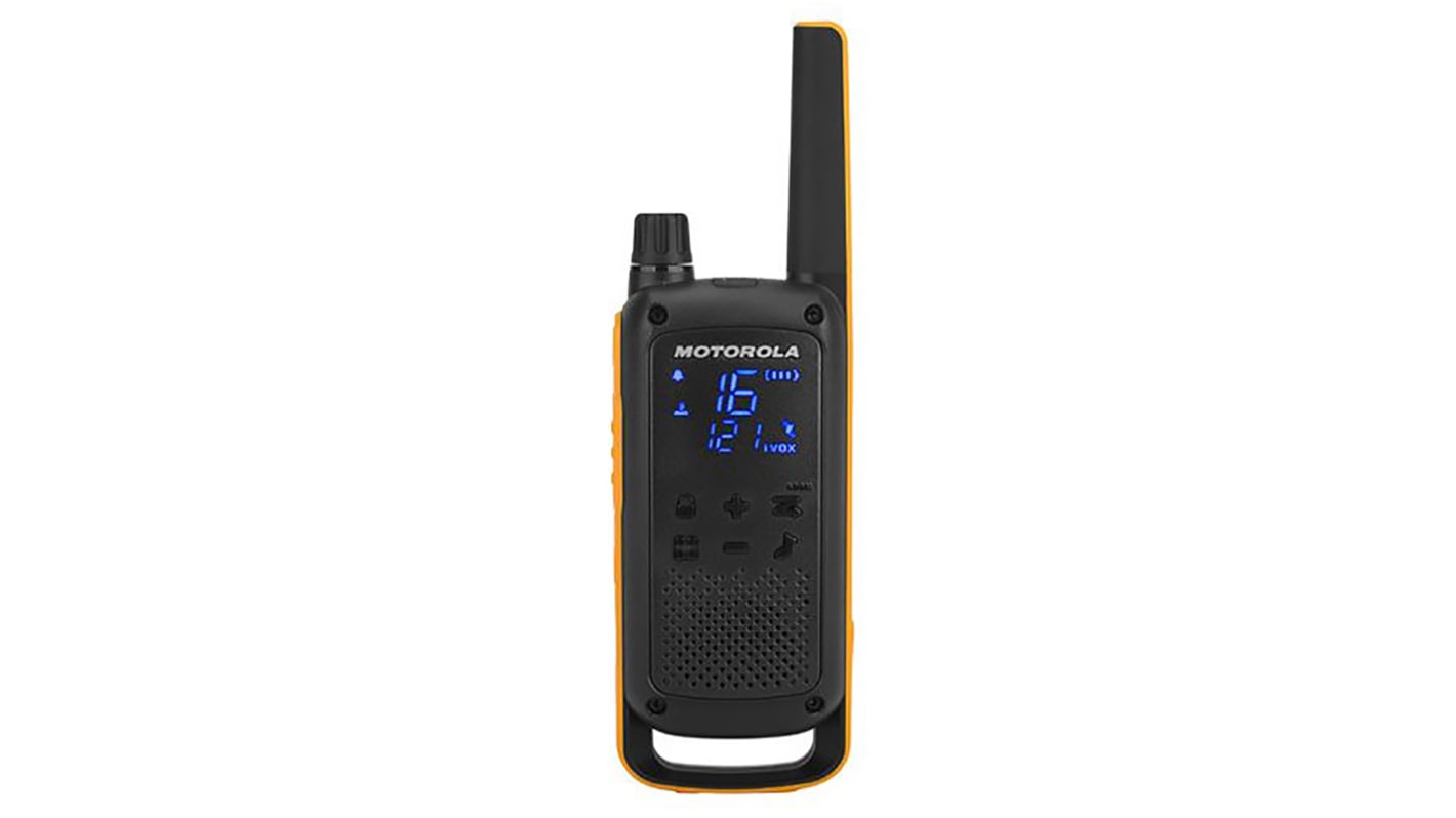 Motorola Talkabout T82 Walkie Talkie Handheld 16-Kanal 121 Subcodes 446MHz