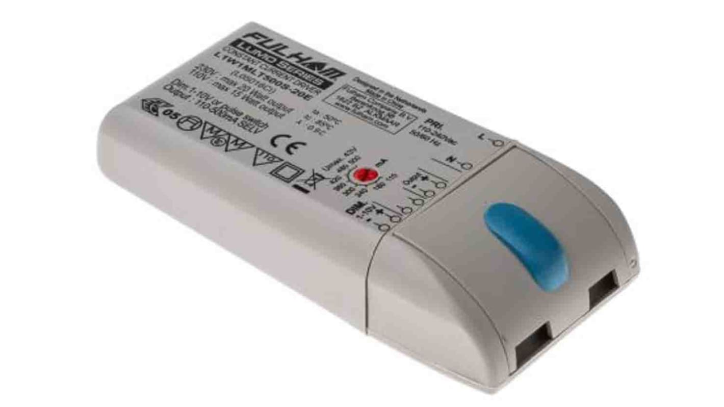 Lumotech LED Driver, 1 → 43V Output, 20W Output, 110 → 500mA Output, Constant Current Dimmable