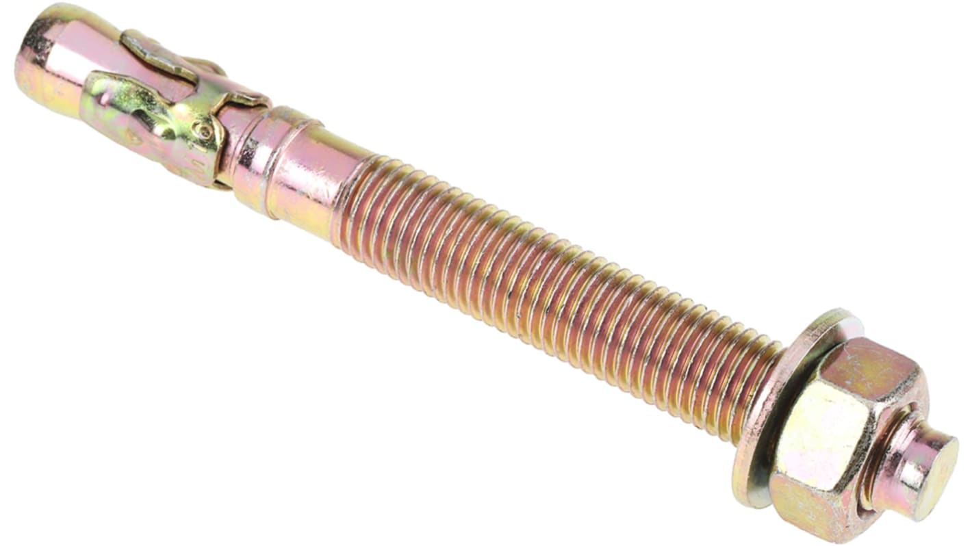 Tassello con dado passante RS PRO in Zincato lucido 16mm, Ø 18mm x 105mm