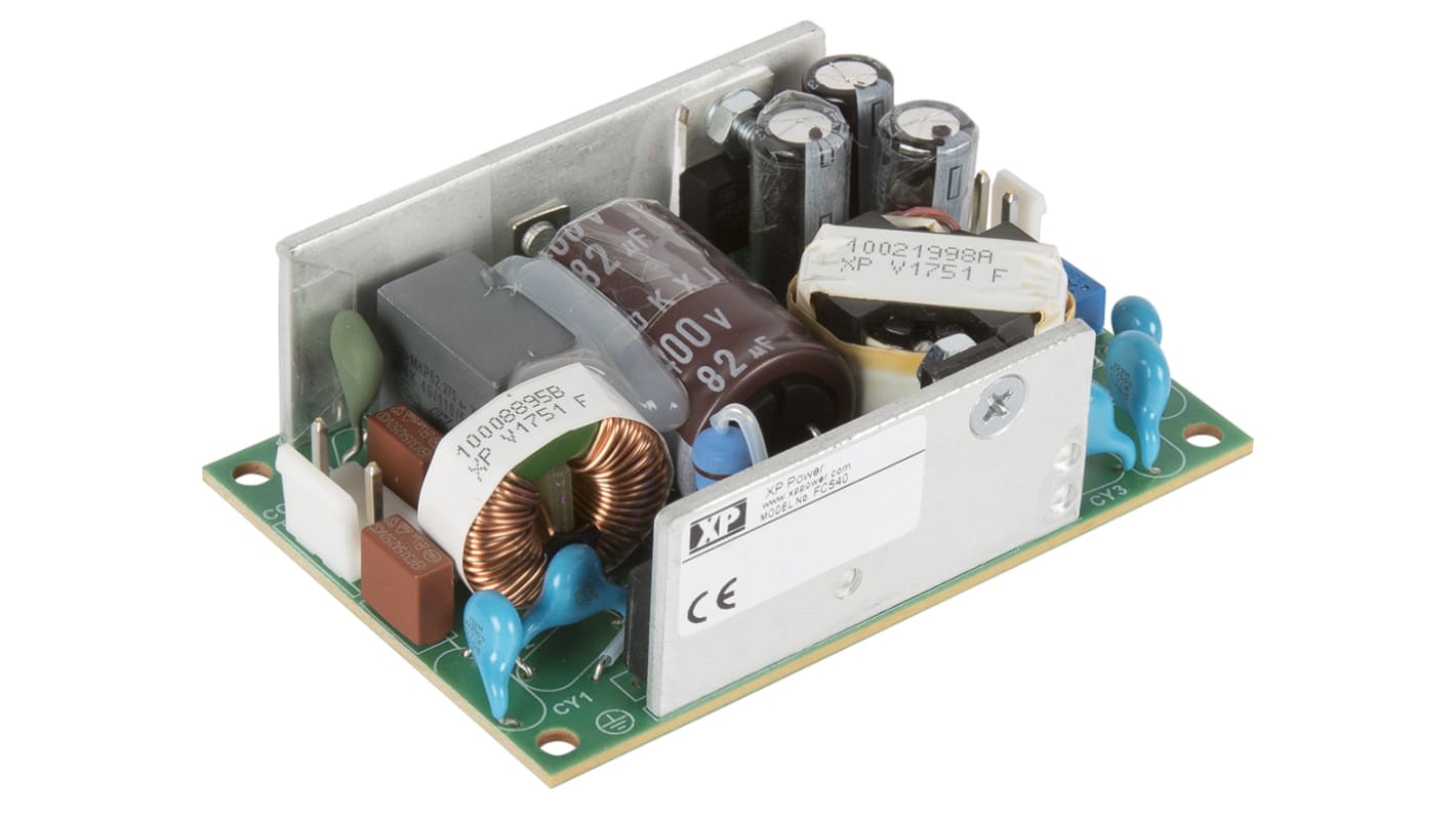 XP Power Switching Power Supply, FCS40US15, 15V dc, 2.67A, 40W, 1 Output, 80 → 264V ac Input Voltage