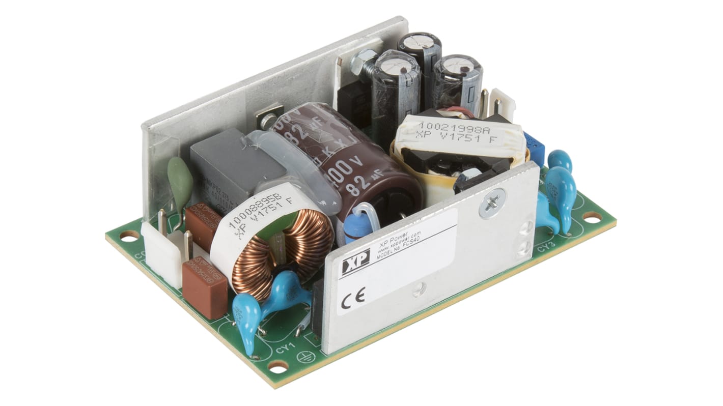 XP Power Switching Power Supply, FCS40US48, 48V dc, 830mA, 40W, 1 Output, 80 → 264V ac Input Voltage