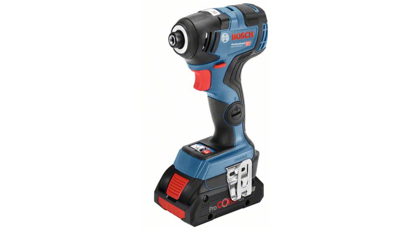 Bosch GDR 18V-200C, 1/4 Zoll Akku Schlagschrauber, UK-Netzstecker