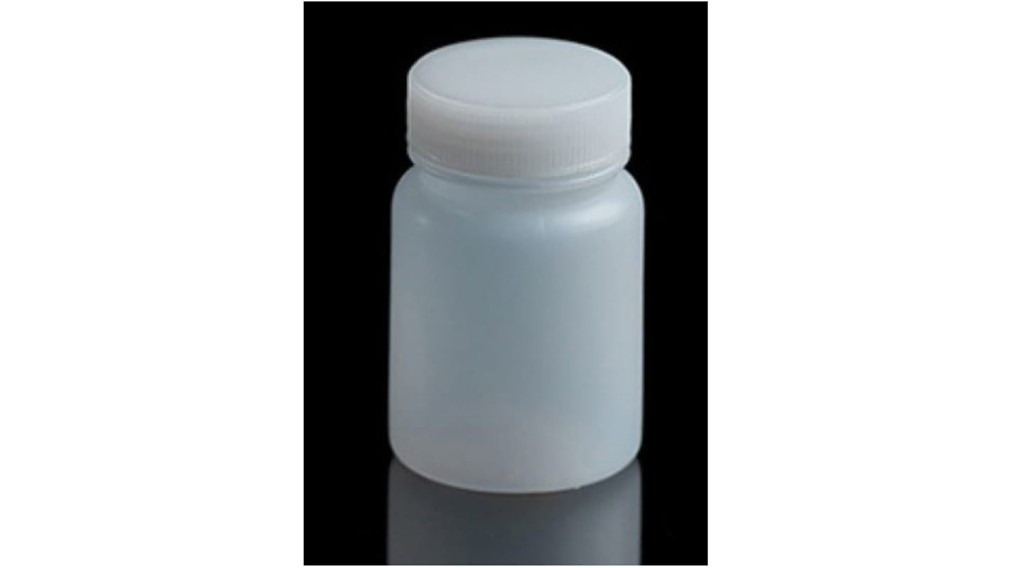 RS PRO HDPE Laborflasche 60ml, Ø 42mm Weithalsig 4.2 Dia. x 7cm