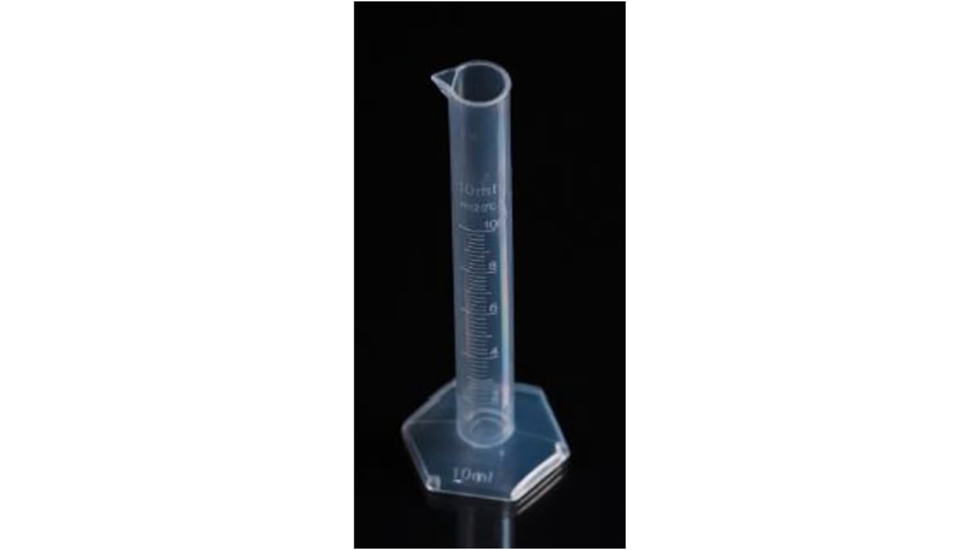 RS PRO PP Measuring Cylinder, 10ml