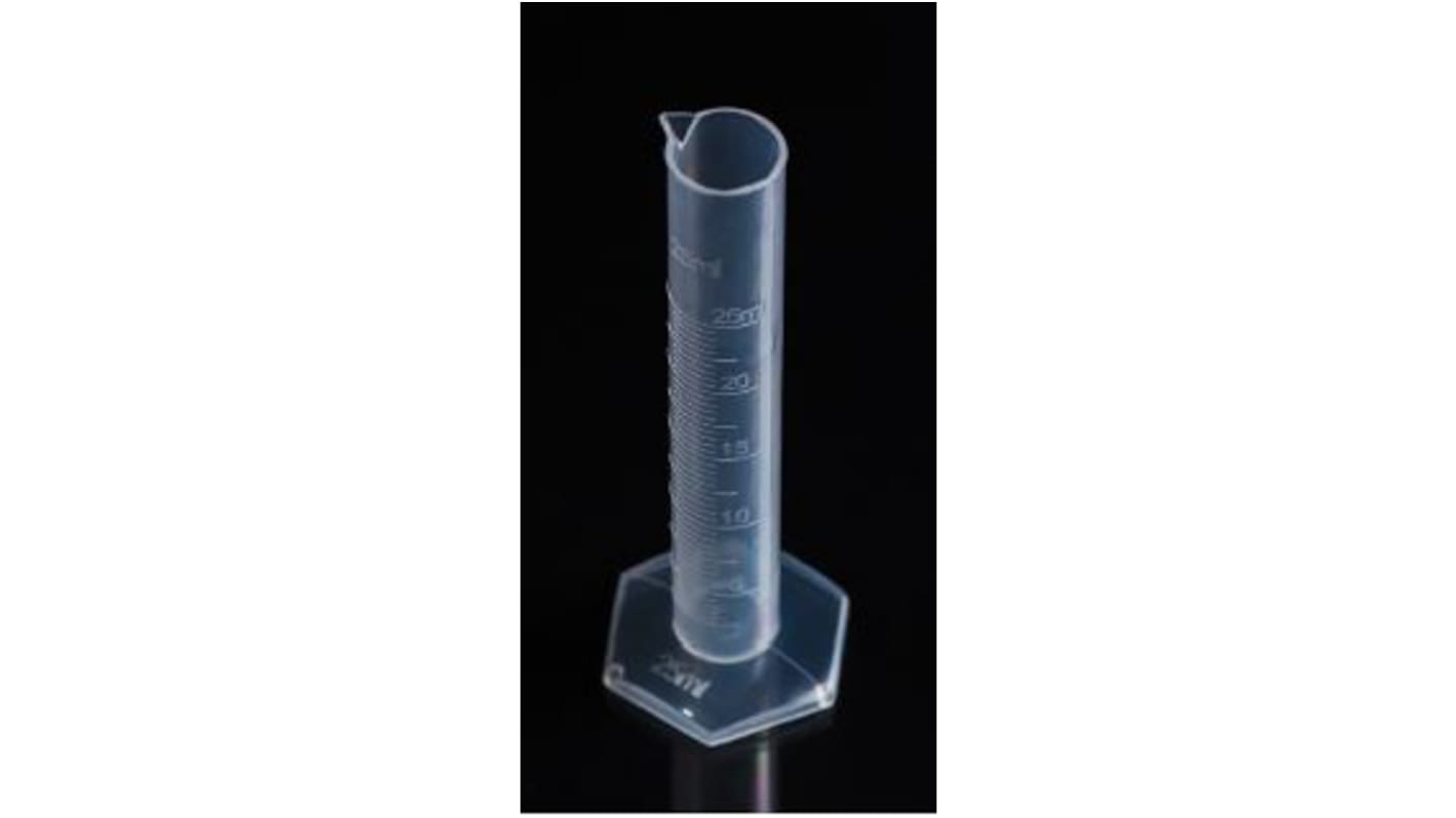 RS PRO PP Measuring Cylinder, 25ml