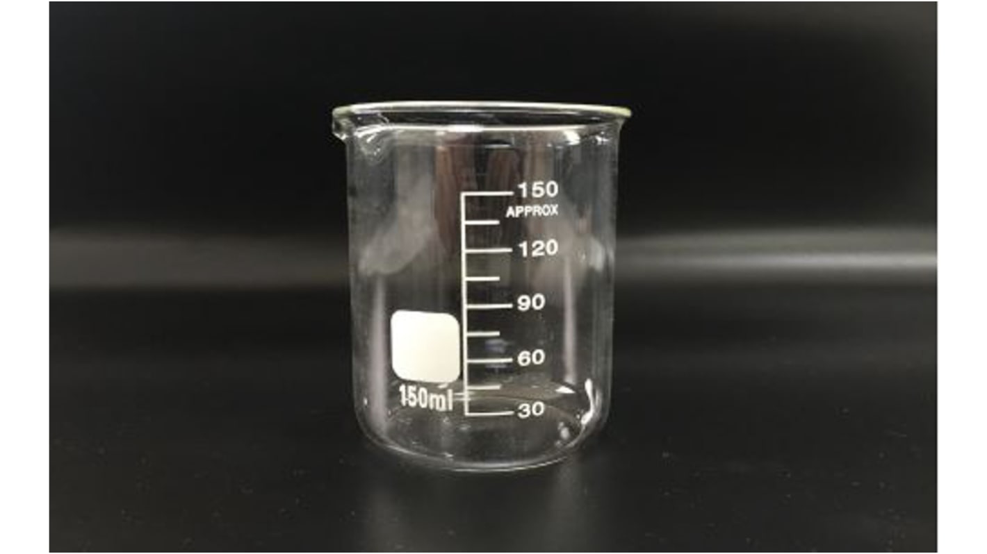 RS PRO Borosilicate Glass 150ml Beaker