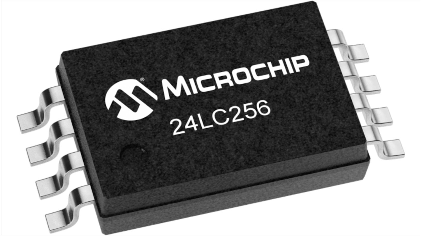 Microchip 24LC256-I/ST, 256kbit Serial EEPROM Memory, 900ns 8-Pin TSSOP Serial-I2C