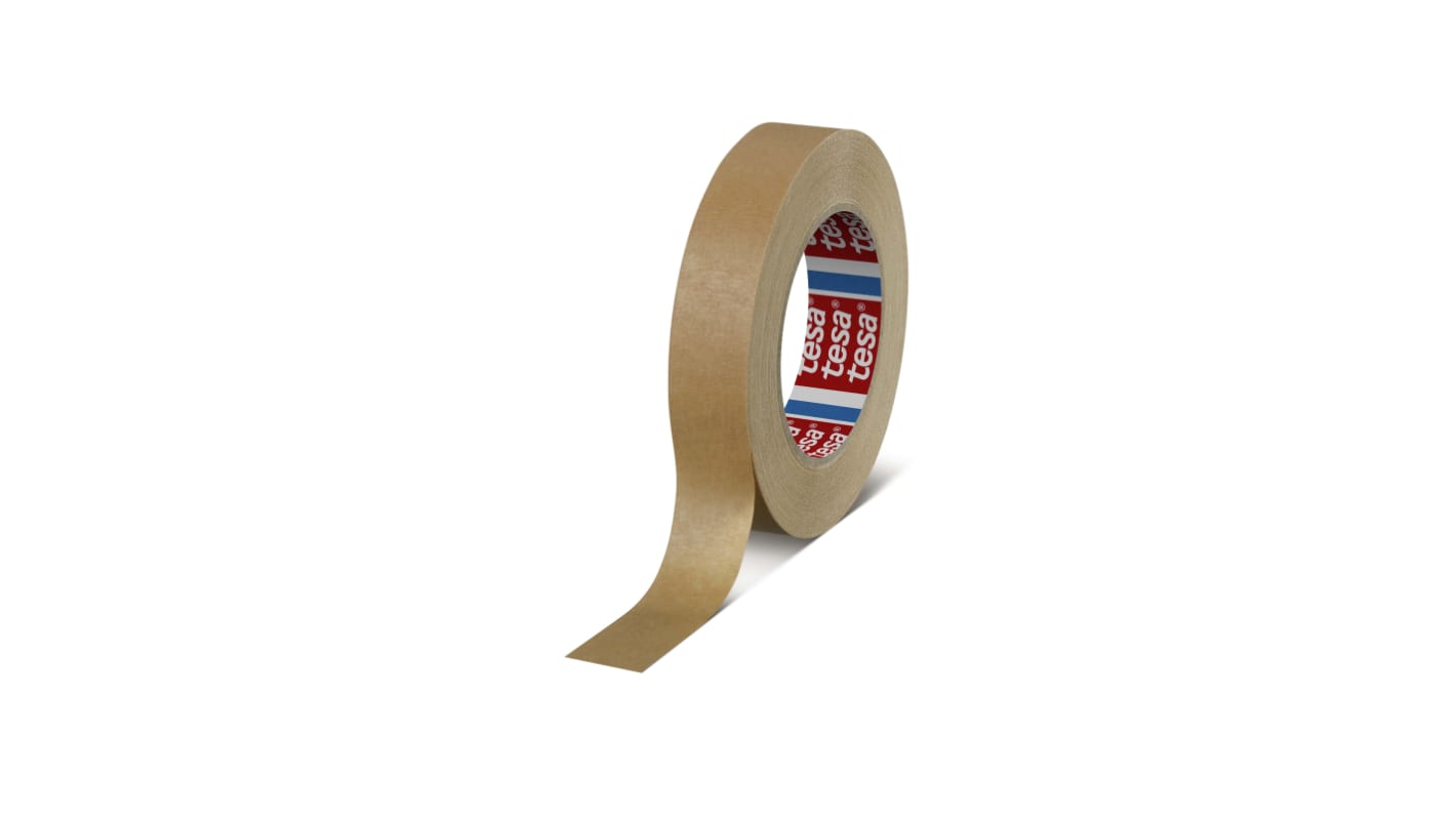 Tesa 4309 Papier Abdeckband Beige, Stärke 0.17mm Naturgummi-Kleber 25mm x 50m