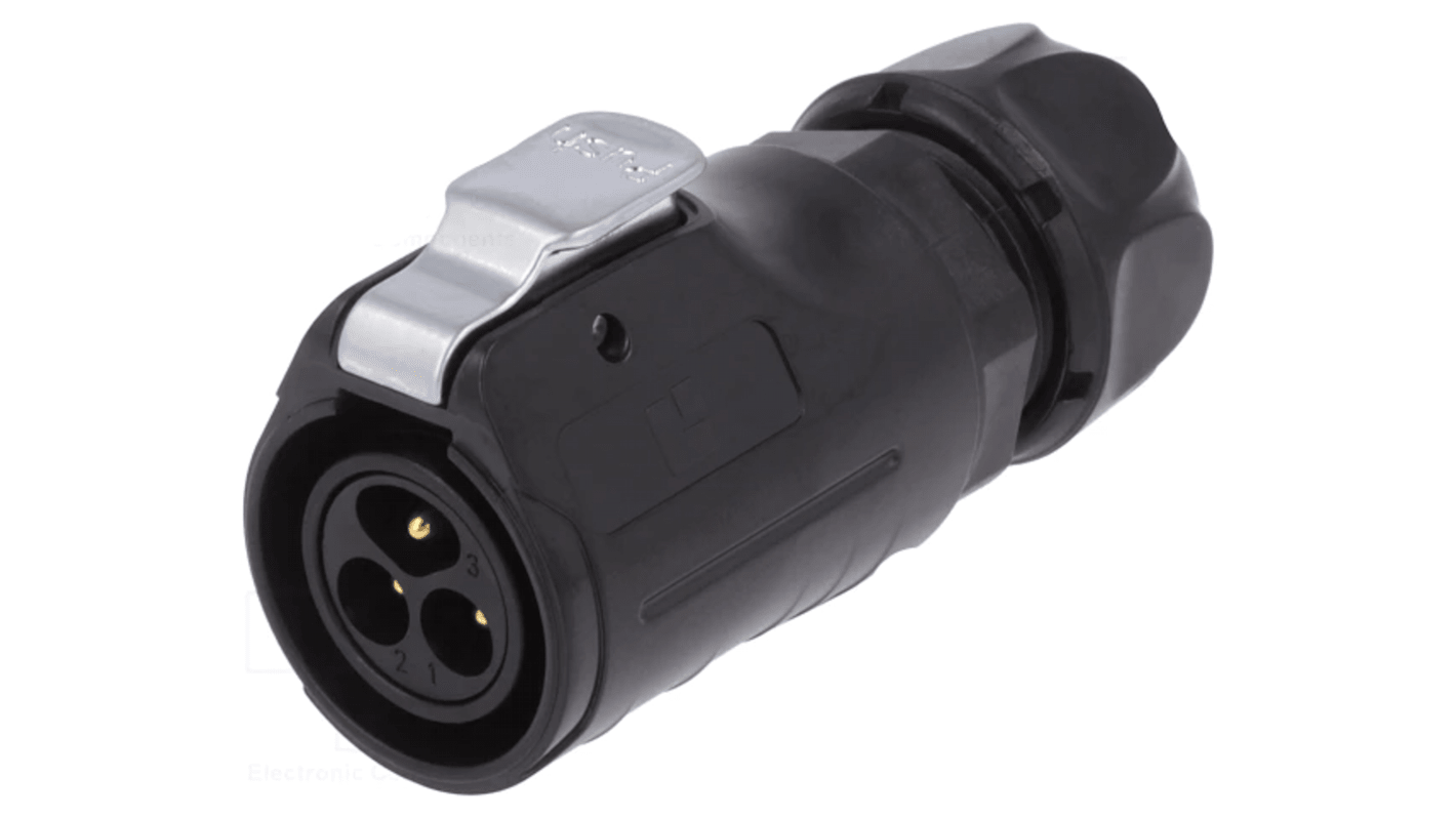 Lumberg Circular Connector, 3 Contacts, Cable Mount, Plug, Male, IP67, 02 Series