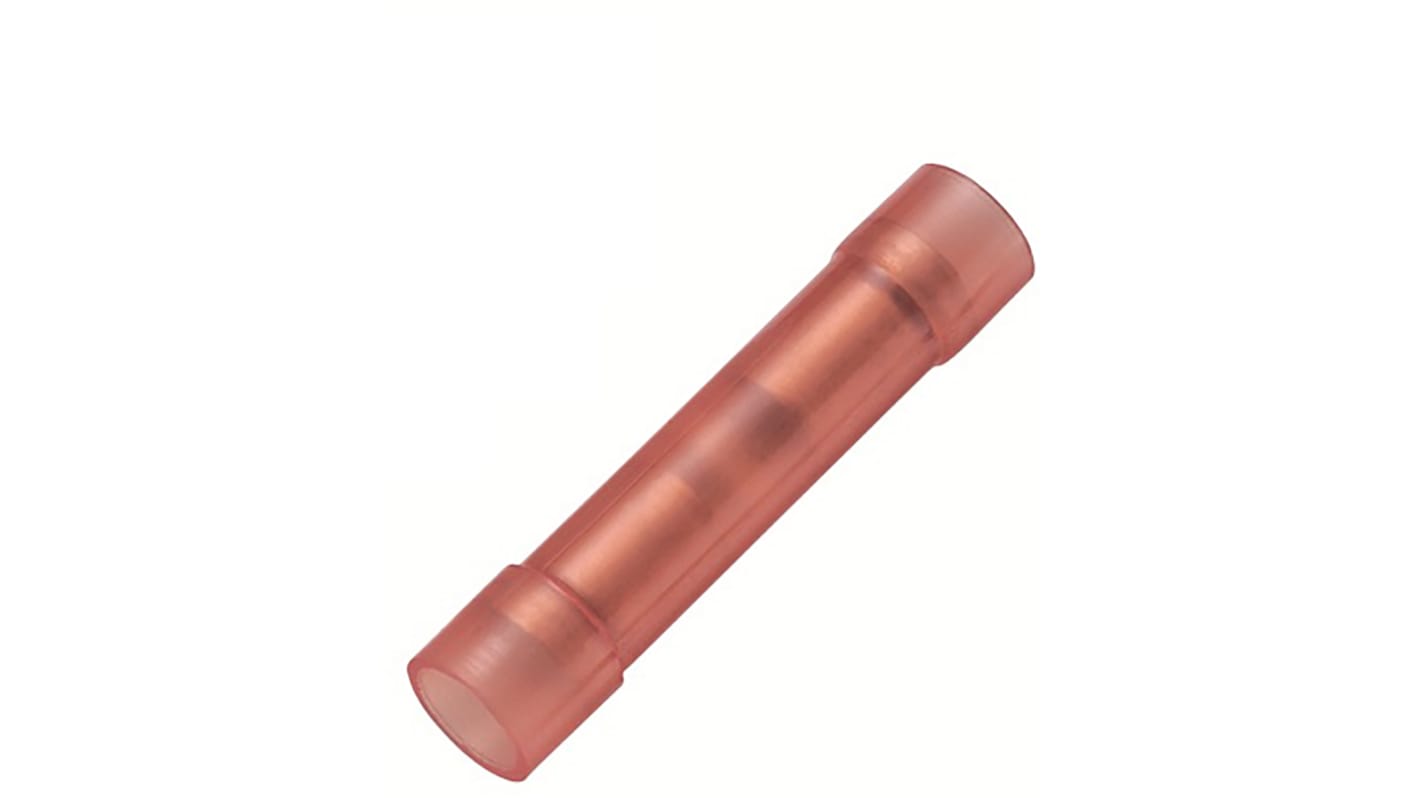 RS PRO Kabelspleißverbinder, Rot, 0,5 → 1,5 mm², 22 → 16 AWG, Ø 4.5mm, Ges.L 26mm, 0.5mm² - 1.5mm², 16AWG