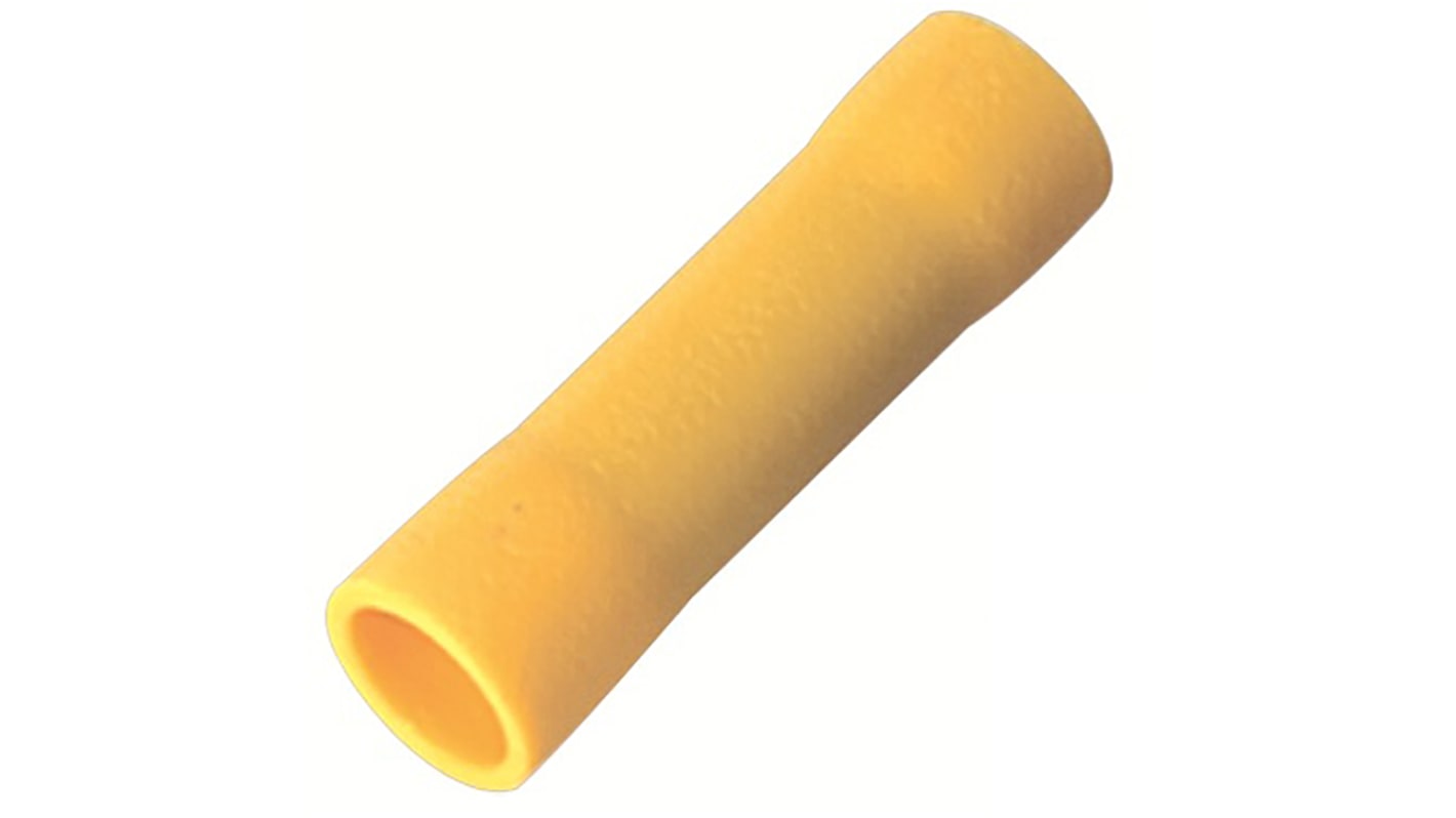 RS PRO Splice Connector, Yellow, Insulated 12 → 10 AWG, 4 → 6 mm²