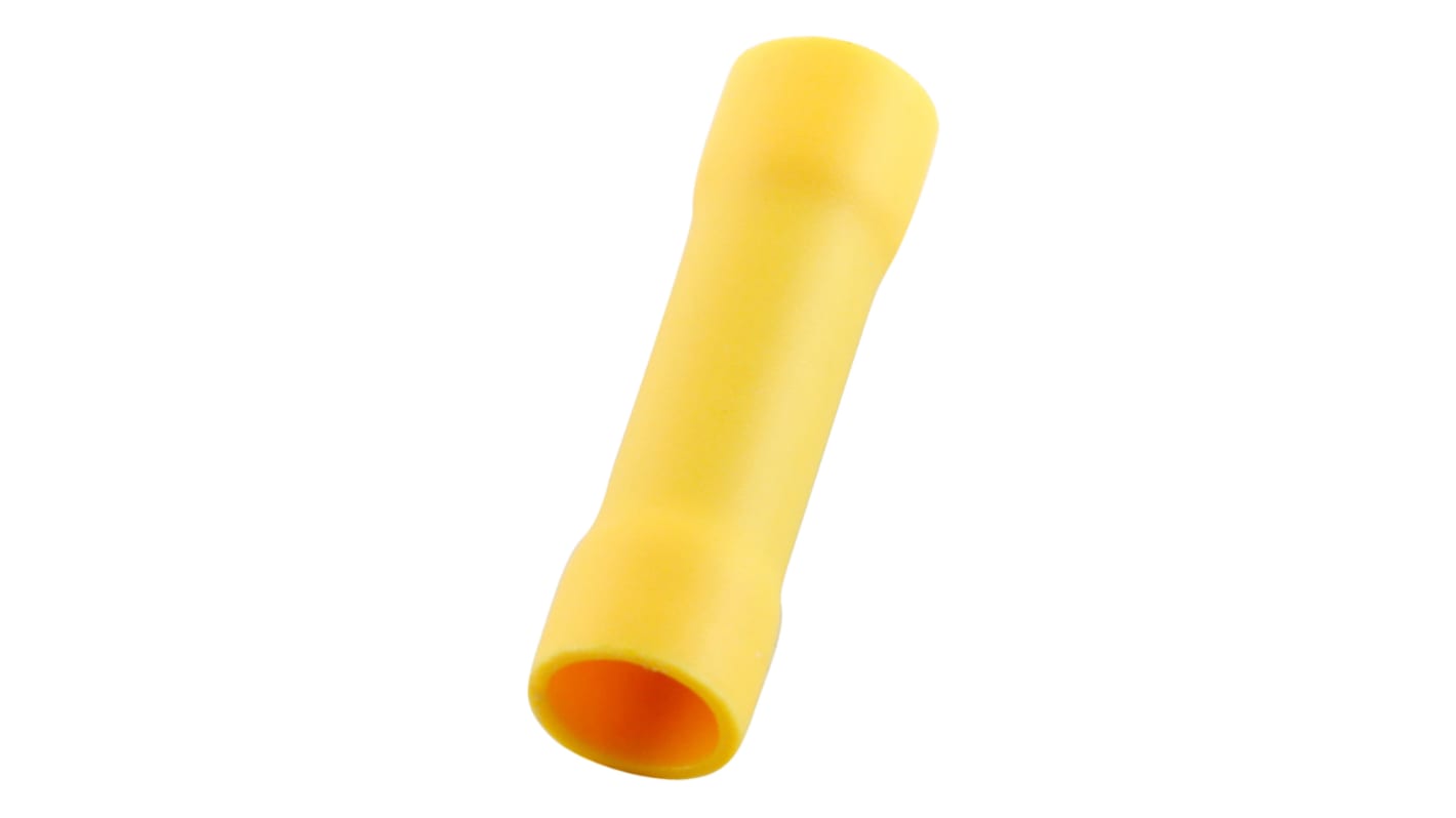 RS PRO Splice Connector, Yellow, Insulated 12 → 10 AWG, 4 → 6 mm²