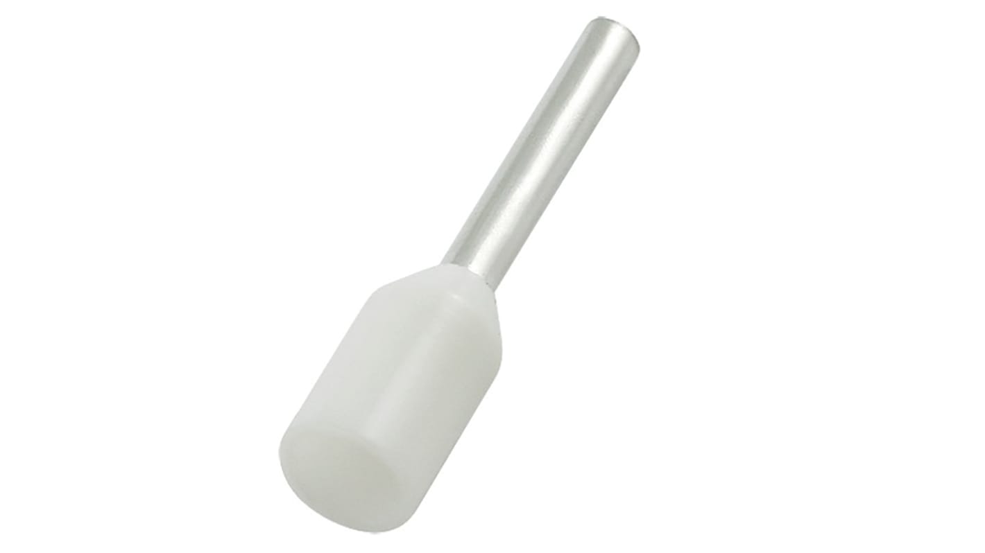 Embout à sertir RS PRO, 0.5mm², Blanc, longueur 10mm