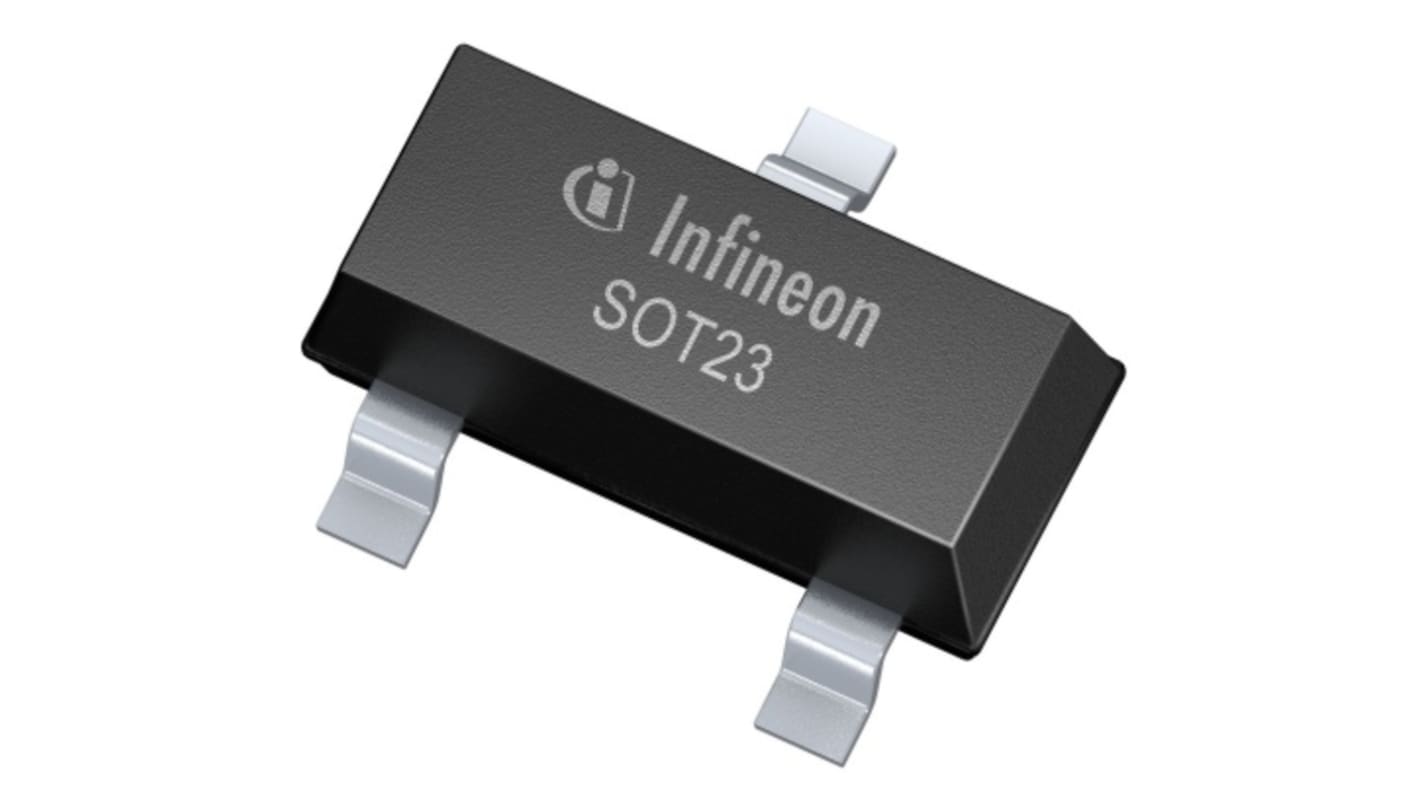 MOSFET Infineon, canale N, 6 Ω, 230 mA, SOT-23, Montaggio superficiale