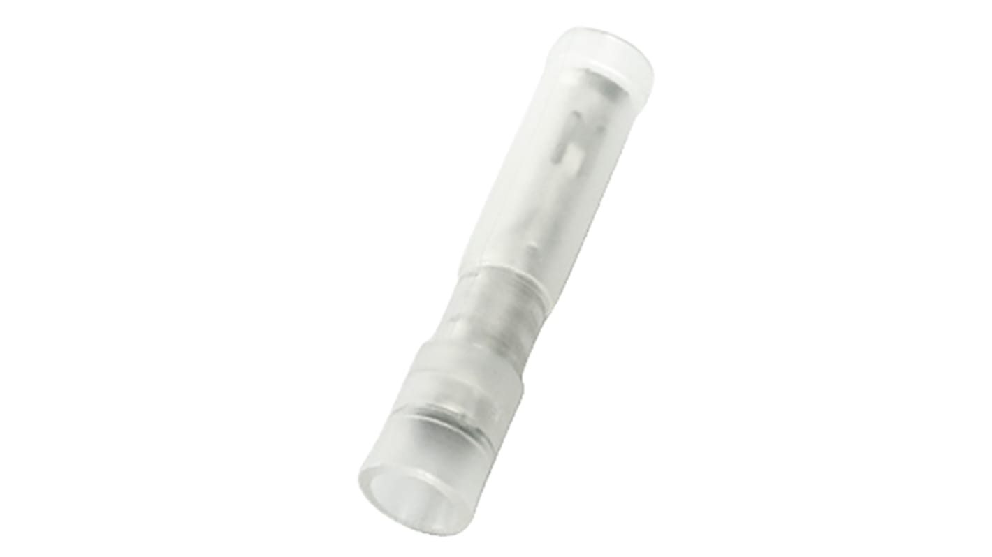 Conector crimpado doble hembra aislado transparente RS PRO de crimpar, 2.05 x 0.3mm, 0.5mm² → 0.75mm², long. 24.8mm, de