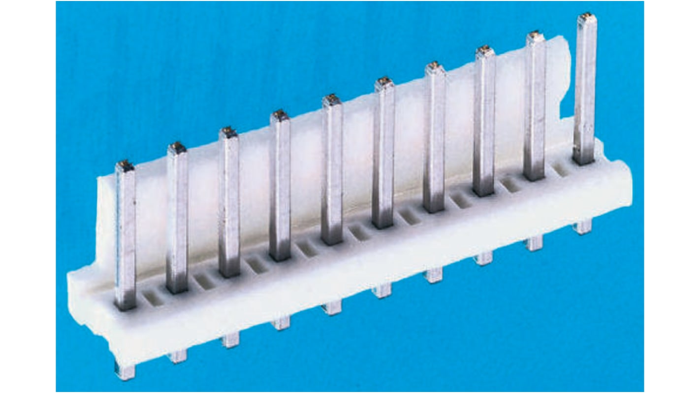 TE Connectivity MTA-156 Series Straight Through Hole Pin Header, 11 Contact(s), 3.96mm Pitch, 1 Row(s), Unshrouded