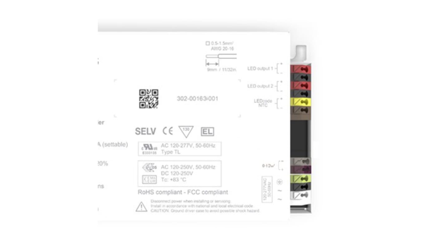 Budič LED, řada: SOLOdrive SL0560S4 1.5 → 55V nastavitelný proudmA 50W ztlumování: 1–10 V konstantní proud