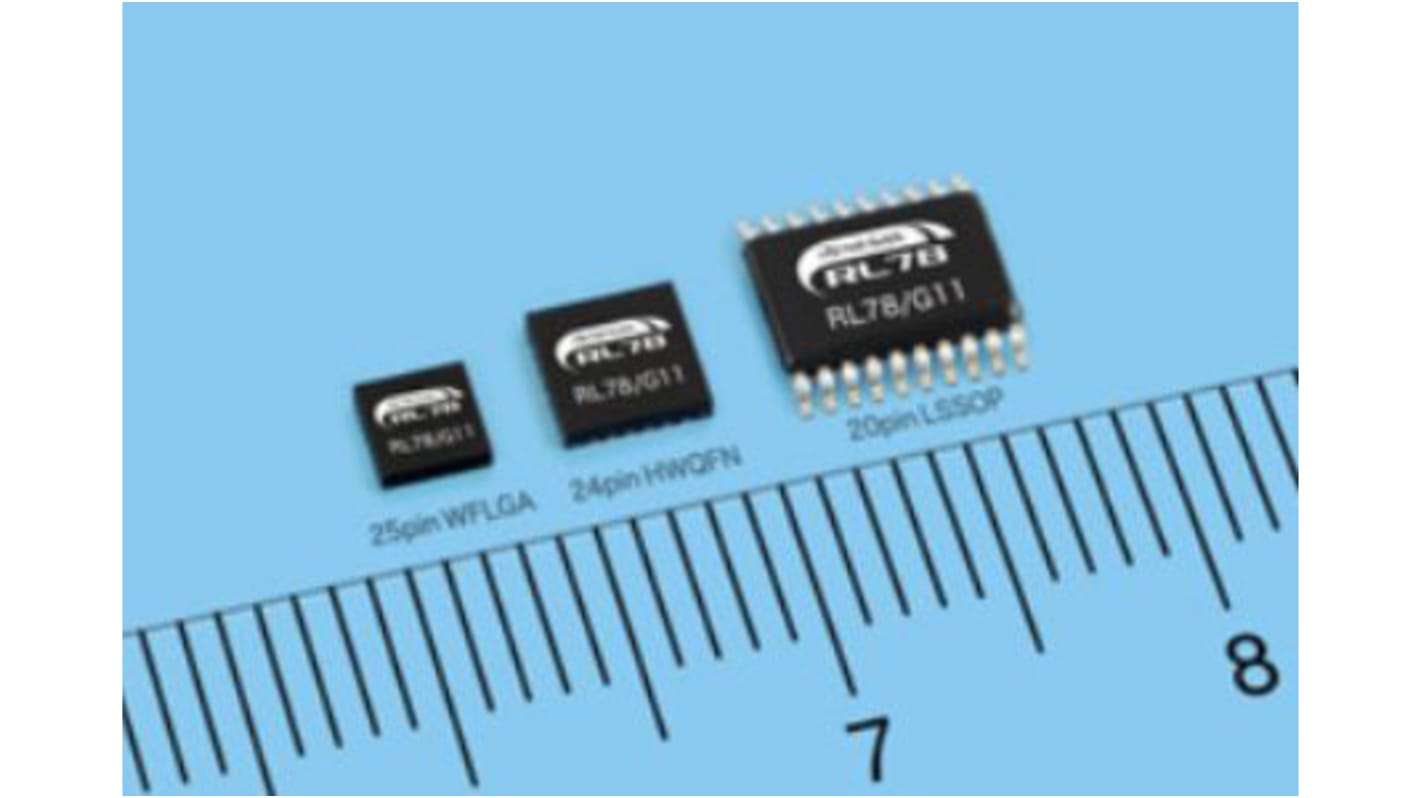 Renesas Electronics R5F1051AASP#30, 16bit Microcontroller, RL78, 24MHz, 16 kB Flash, 10-Pin LSSOP