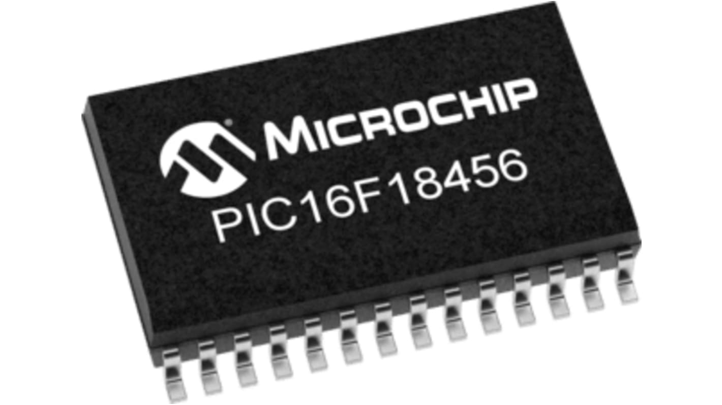 Microchip PIC16F18456-I/SO, 8bit PIC Microcontroller, PIC16F, 32MHz, 28 kB Flash, 28-Pin SOIC
