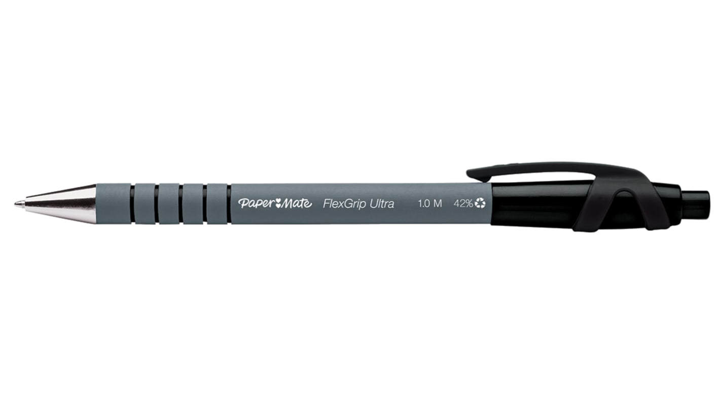 Paper Mate Black Ball Point Pen, 1 mm Tip Size