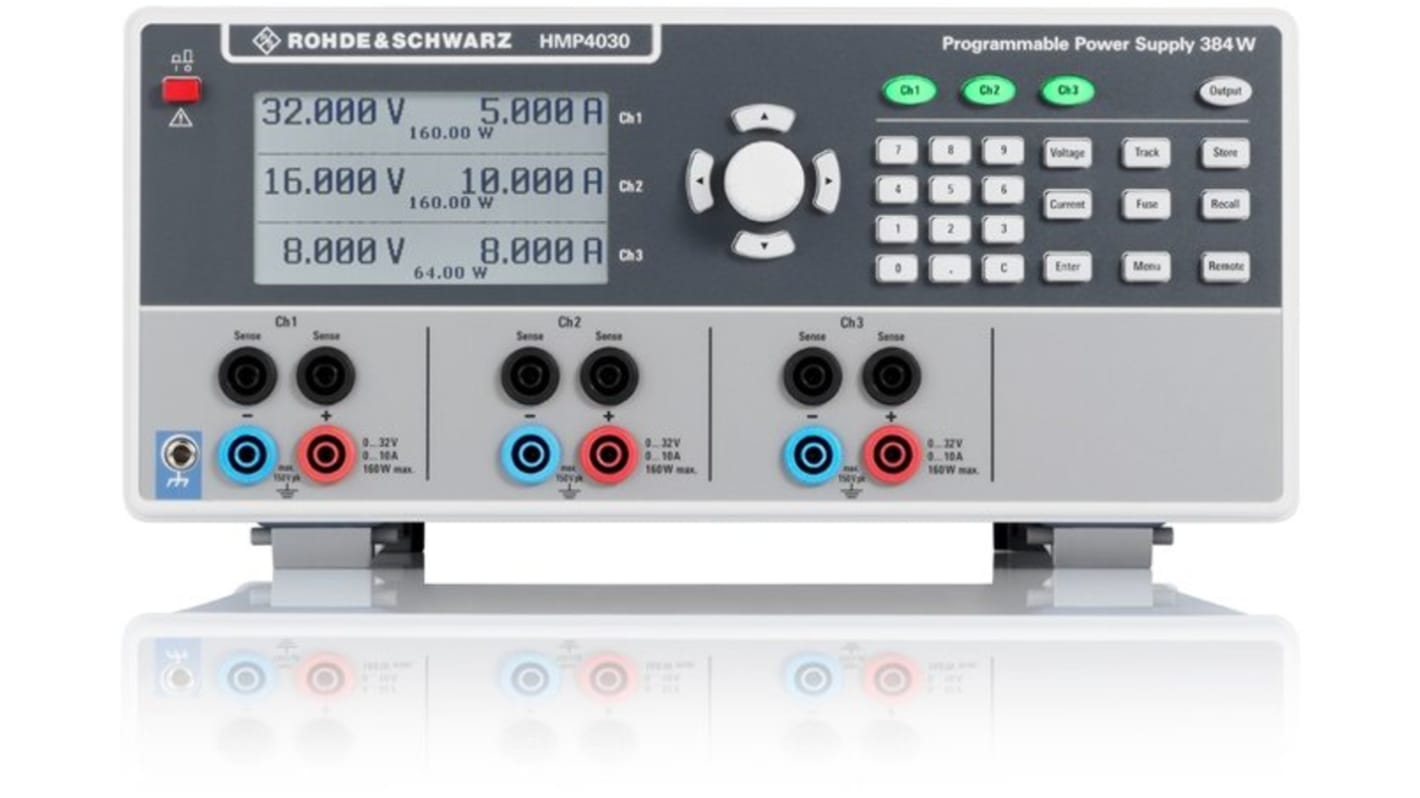 Rohde & Schwarz HMP Series Digital Bench Power Supply, 0 → 32V, 10A, 3-Output, 384W - UKAS Calibrated