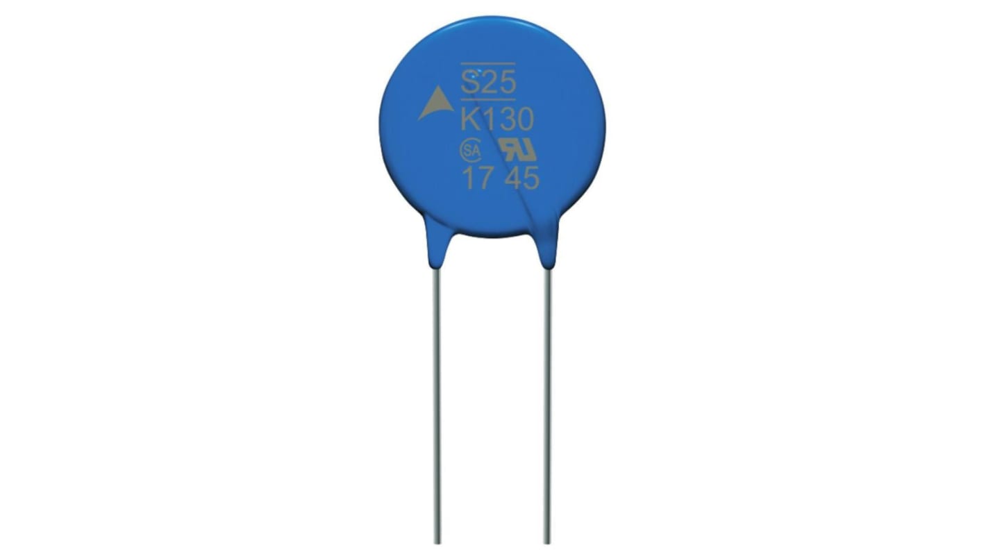 EPCOS S25 Varistor, 3.25nF, 240V, 150V, 215J, Metall / 150A, 20000A max., mm, Ø 27.5mm, 5.9mm
