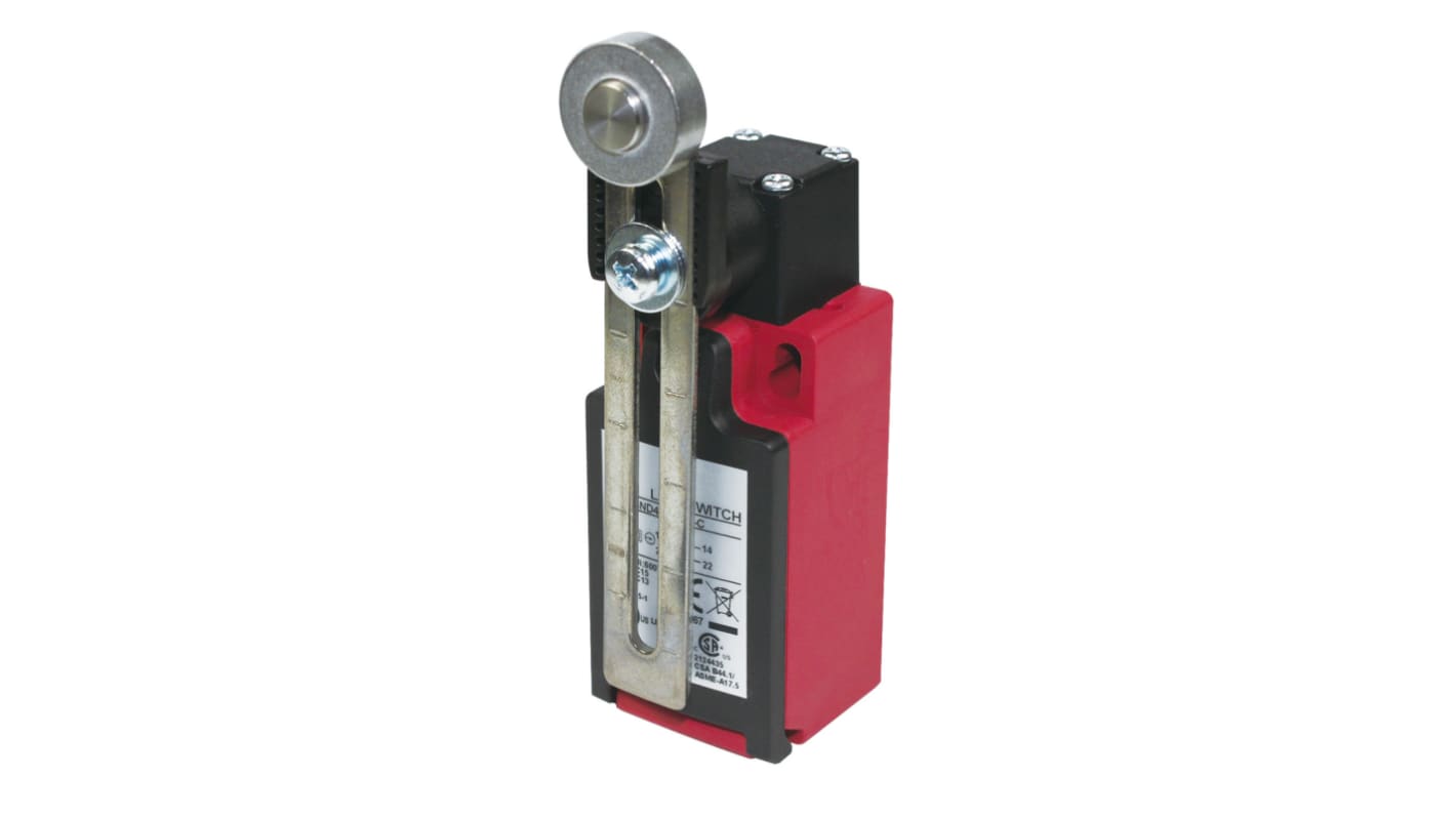 RS PRO Roller Lever Limit Switch, NO/NC, IP67, Glass Reinforced Plastic (GRP) Housing